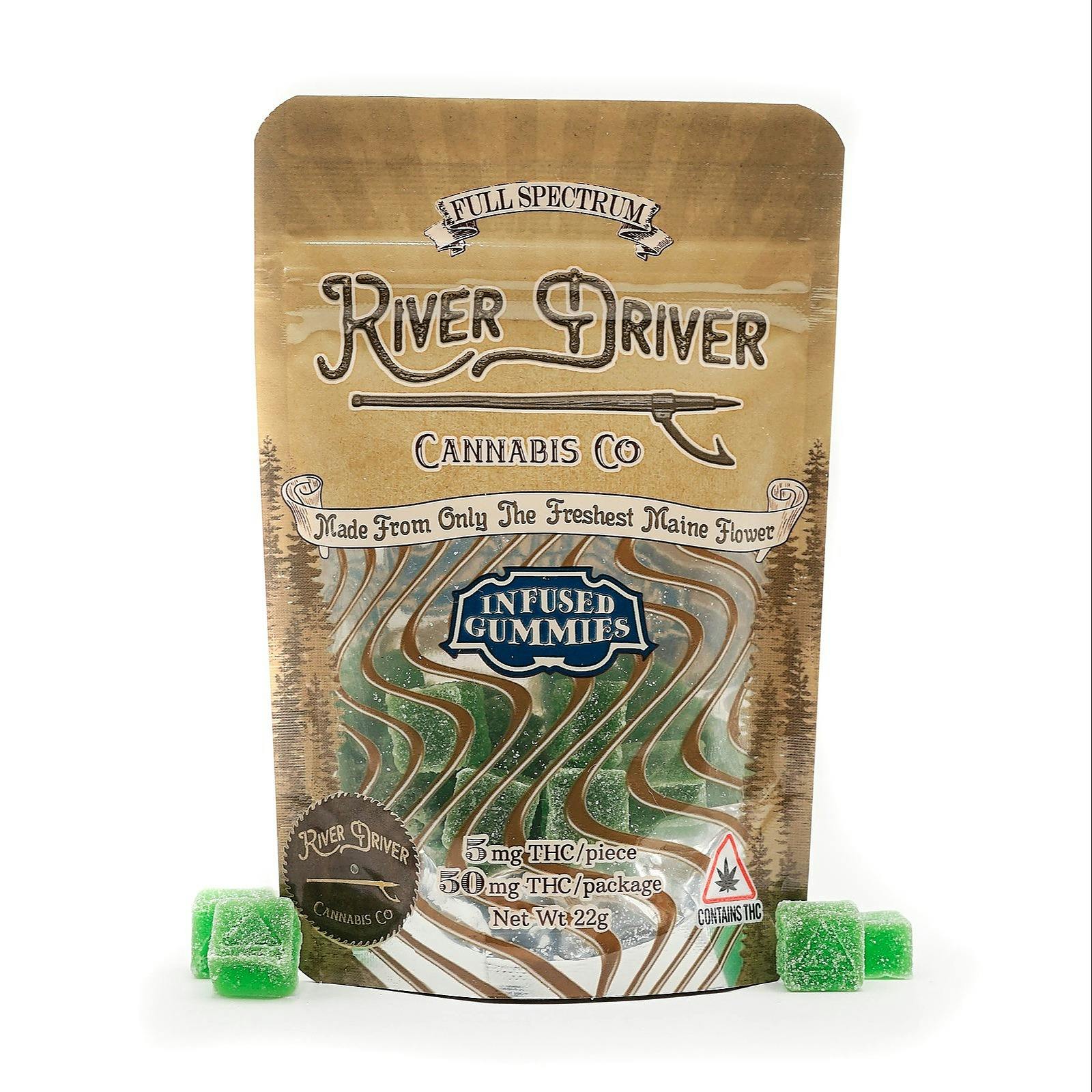 River Driver Green Apple Gummies (5mg x 10pk) 50mg